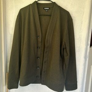 Express button up sweater